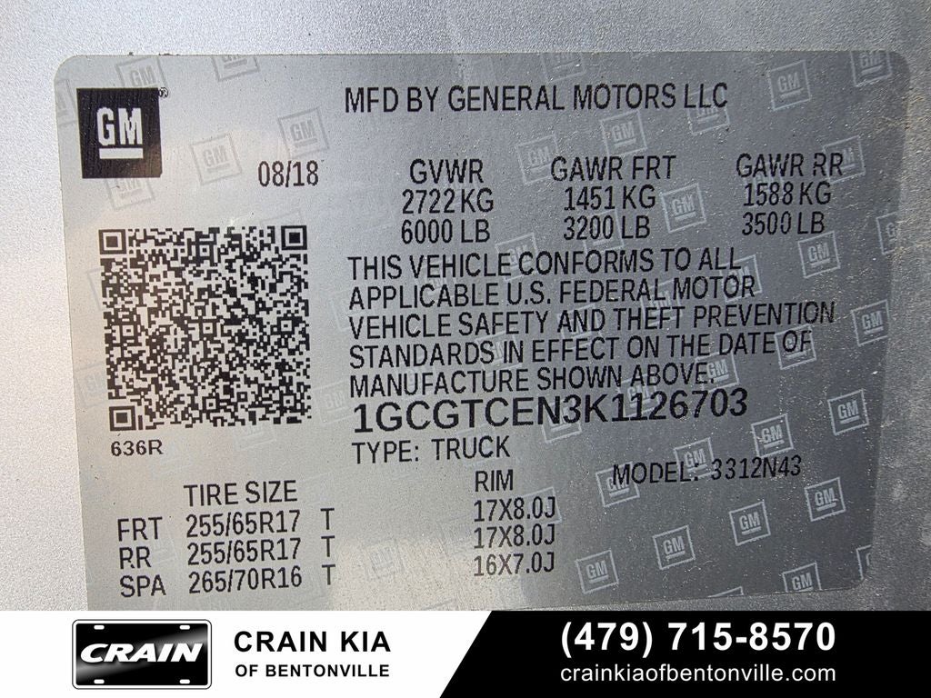 2019 Chevrolet Colorado LT - LIFTED! / 4WD / CLEAN CARFAX