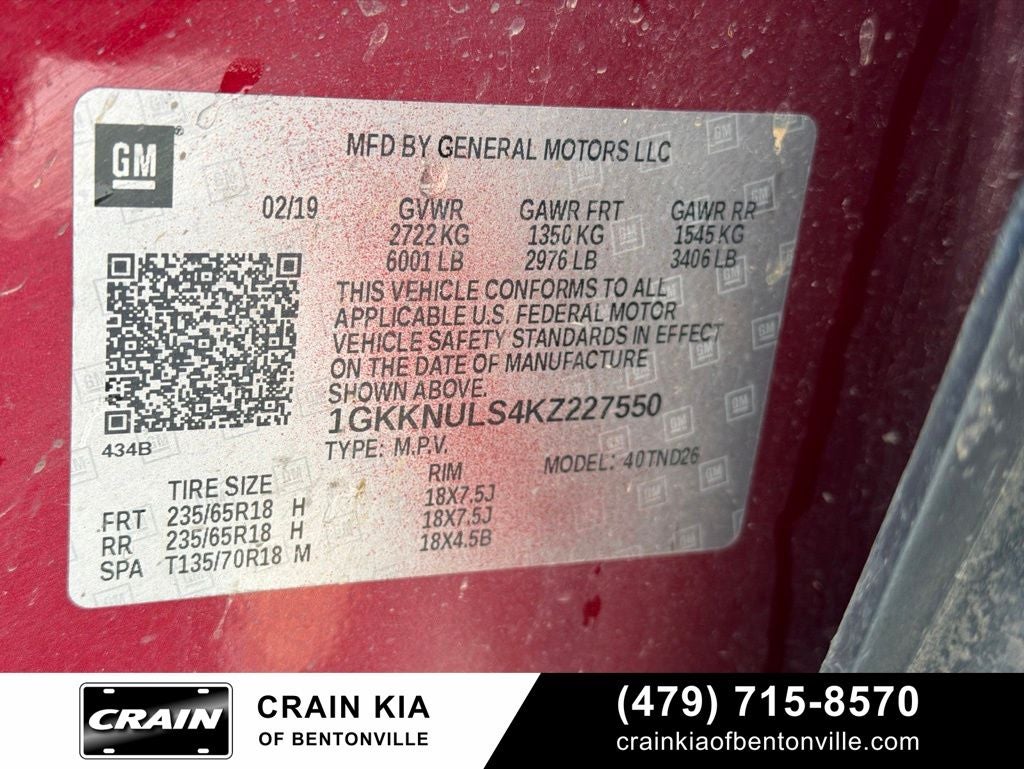 2019 GMC Acadia SLT-1 - WHOLESALE / AS-IS