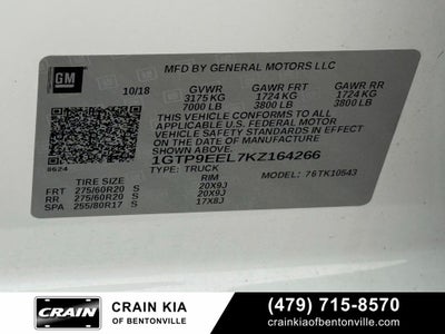 2019 GMC Sierra 1500 AT4 - 4WD / AT4 PREMIUM / CLEAN CARFAX