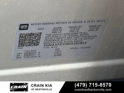 2021 Chevrolet Equinox LS - CARFAX ONE OWNER