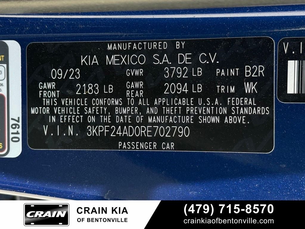 2024 Kia Forte LXS - KIA CPO / CLEAN CARFAX / ONE OWNER