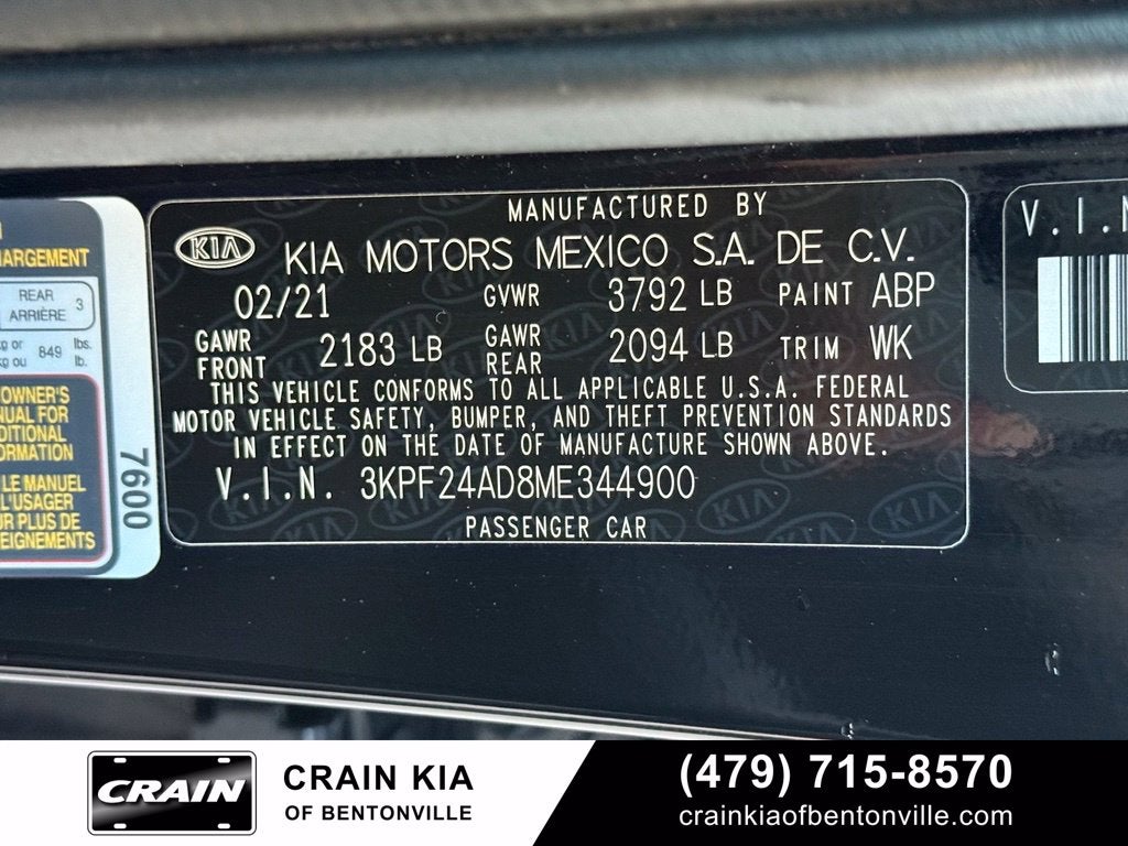 2021 Kia Forte FE - KIA CPO / CLEAN CARFAX
