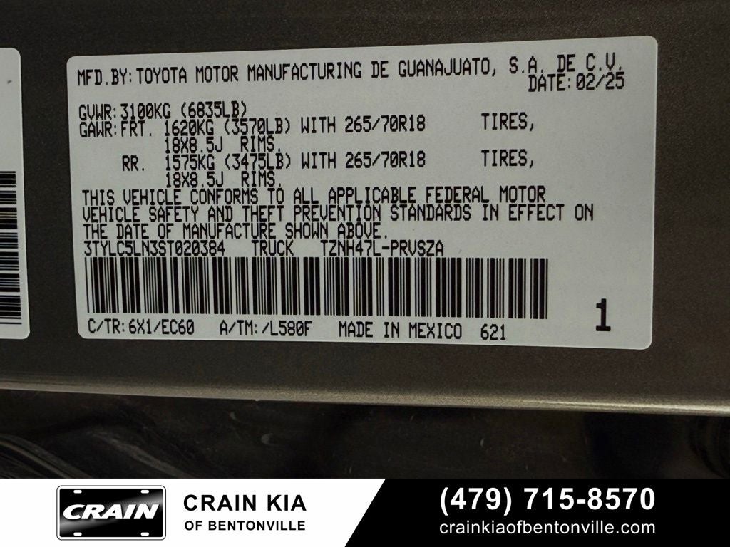 2025 Toyota Tacoma Hybrid Trailhunter - 4WD / CARFAX ONE OWNER