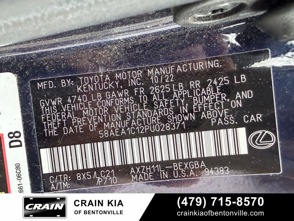 2023 Lexus ES 300h Luxury - CARFAX ONE OWNER