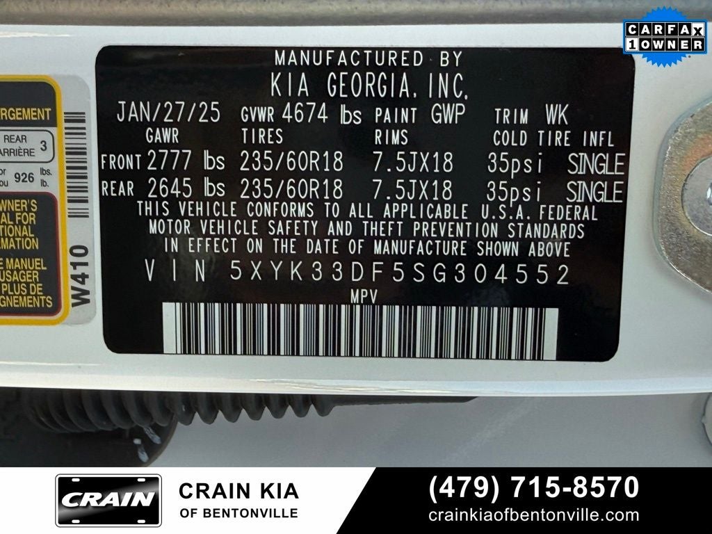 2025 Kia Sportage EX - KIA CPO / CLEAN CARFAX / ONE OWNER