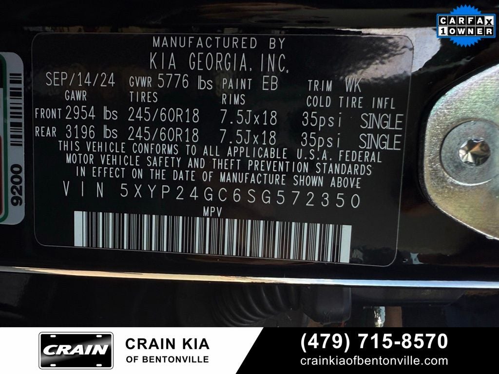 2025 Kia Telluride LX - KIA CPO / CLEAN CARFAX / ONE OWNER