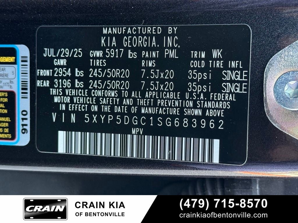 2025 Kia Telluride SX-Prestige X-Line - KIA CPO / AWD / SUNROOF / ONE OWNER