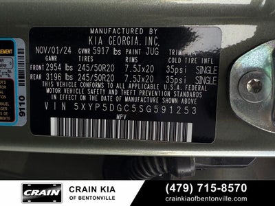 2025 Kia Telluride SX-Prestige X-Line - KIA CPO / AWD / DUAL SUNROOF
