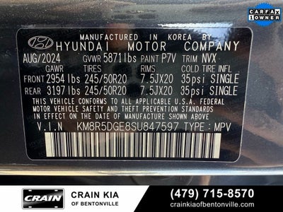 2025 Hyundai PALISADE Limited - AWD / DUAL SUNROOF / ONE OWNER