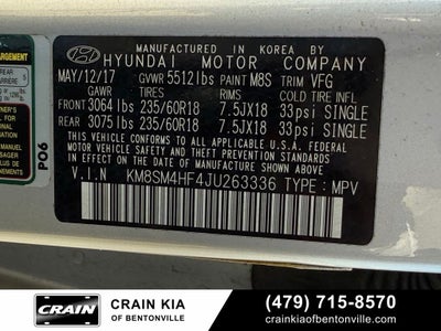 2018 Hyundai SANTA FE SE