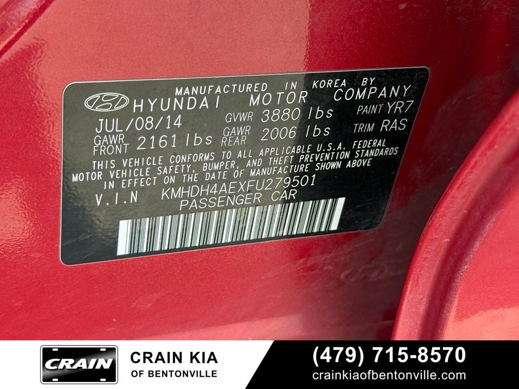 2015 Hyundai ELANTRA SE