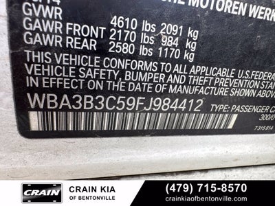 2015 BMW 3 Series 328i xDrive - AWD / SUNROOF