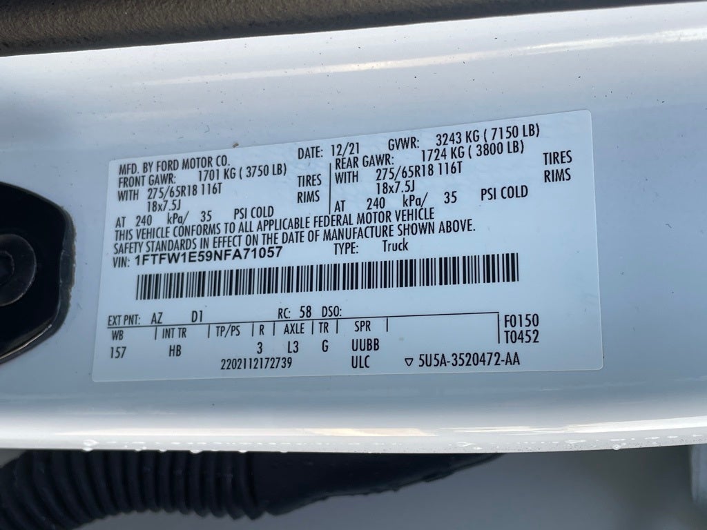 2022 Ford F-150 Lariat LOADED / V8 / CLEAN CARFAX