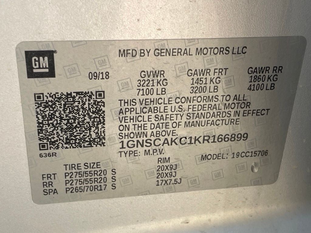 2019 Chevrolet Tahoe LS ONE OWNER