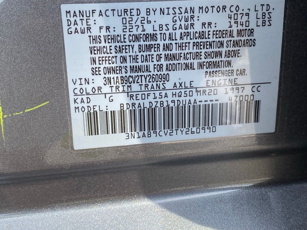 2026 Nissan Sentra SV ONE OWNER / CARPLAY