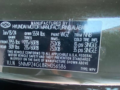 2024 Hyundai SANTA FE SEL ONE OWNER / CLEAN CARFAX / HEATED SEATS