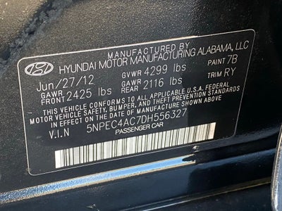 2013 Hyundai SONATA Limited