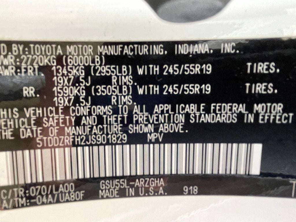 2018 Toyota Highlander Limited Platinum