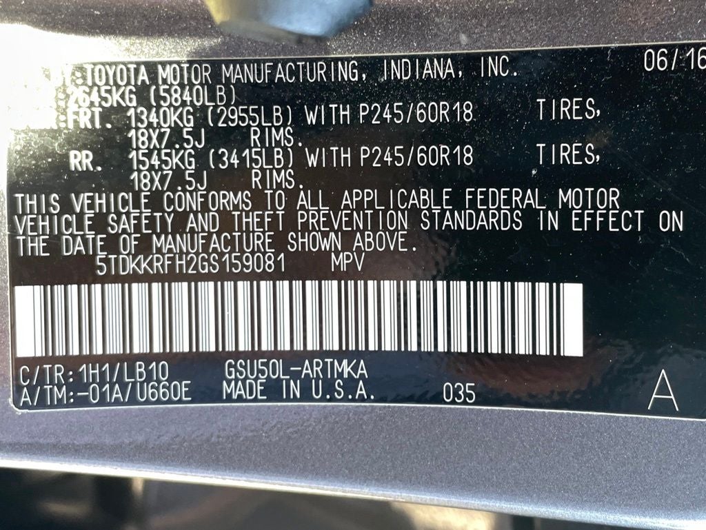 2016 Toyota Highlander XLE V6
