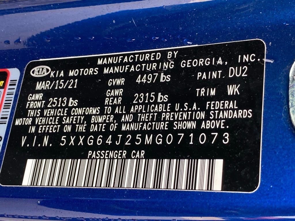 2021 Kia K5 GT-Line MOONROOF / AWD / HEATED SEATS