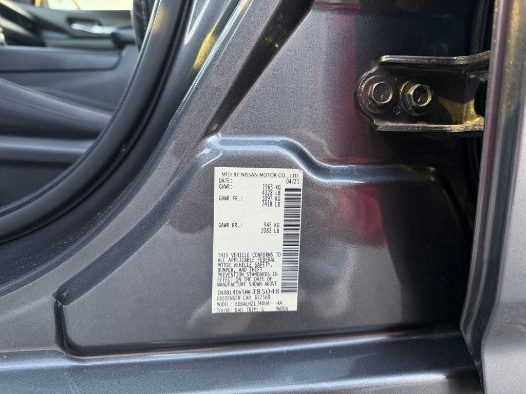 2021 Nissan Altima 2.5 SV