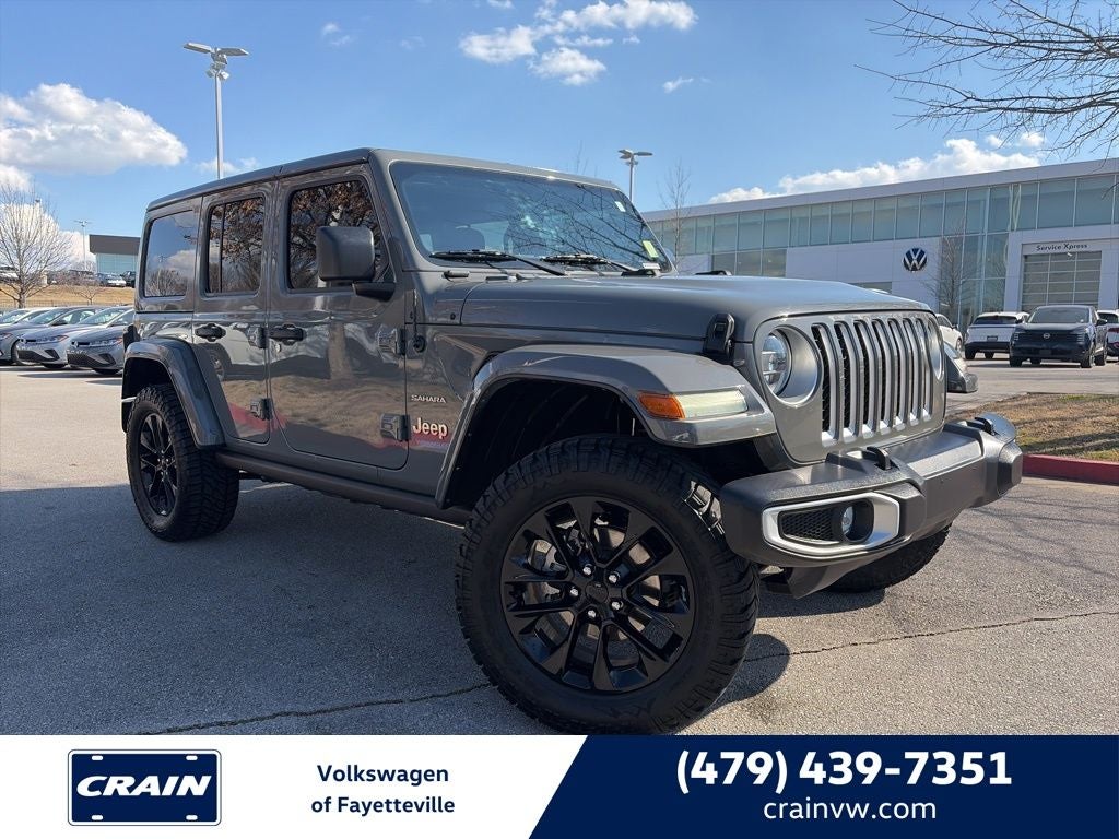 2021 Jeep Wrangler Unlimited Sahara 4xe LIFT, TIRES, LEATHER, CLEAN CARFAX