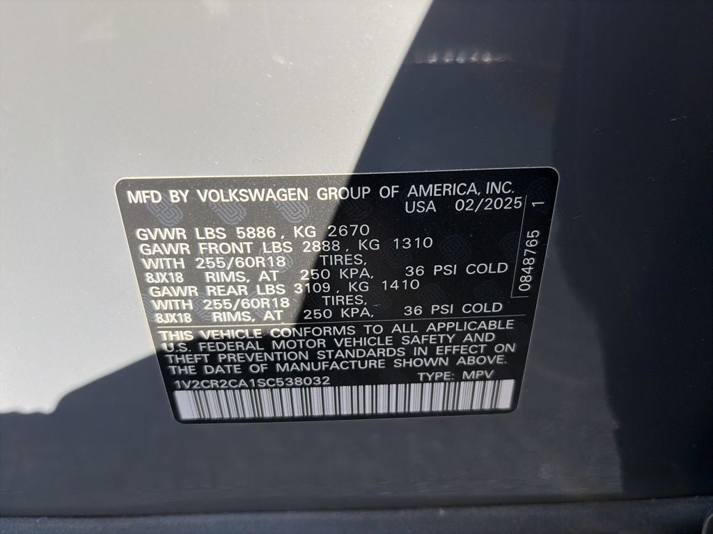 2025 Volkswagen Atlas 2.0T Peak Edition