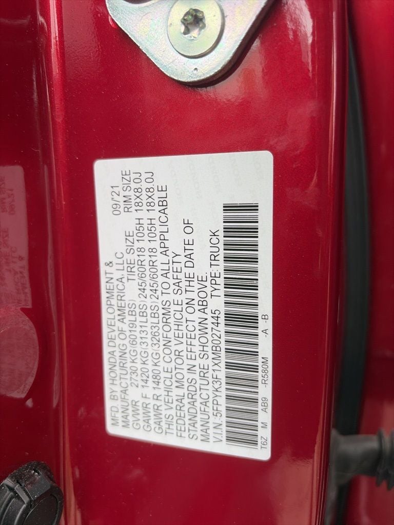 2021 Honda Ridgeline Sport LOW MILES CLEAN CARFAX!!