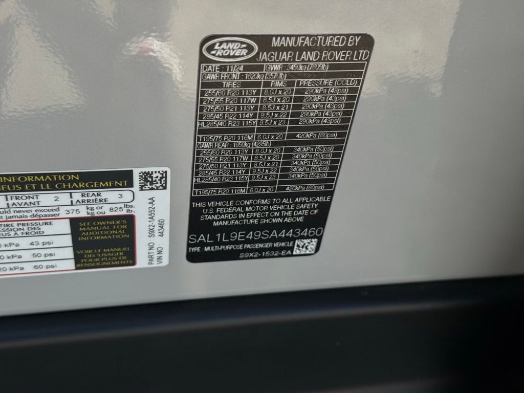 2025 Land Rover Range Rover Sport Plug-in Hybrid Dynamic SE