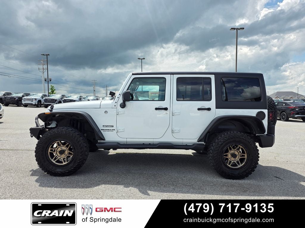 2017 Jeep Wrangler Unlimited Sport LIFTED AFTERMARKET WHEELS WINCH
