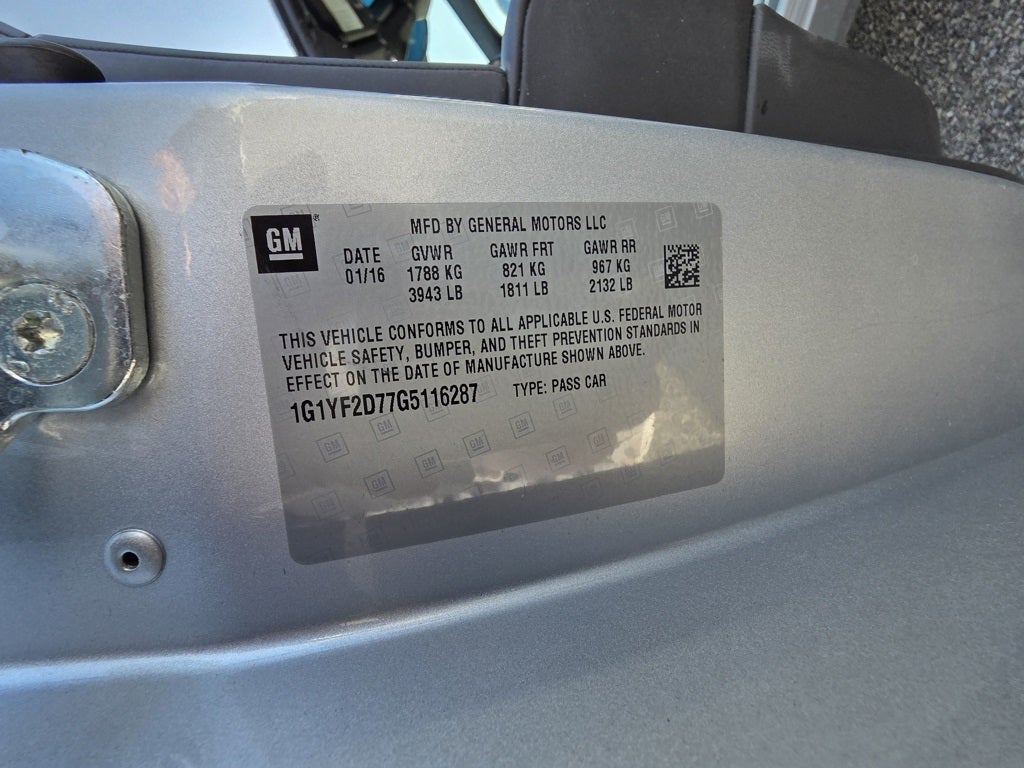 2016 Chevrolet Corvette Stingray 3LT