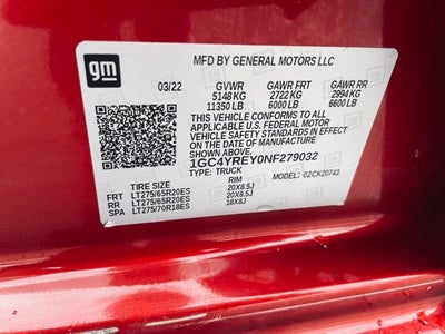 2022 Chevrolet Silverado 2500HD High Country