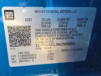 2022 GMC Sierra 1500 AT4