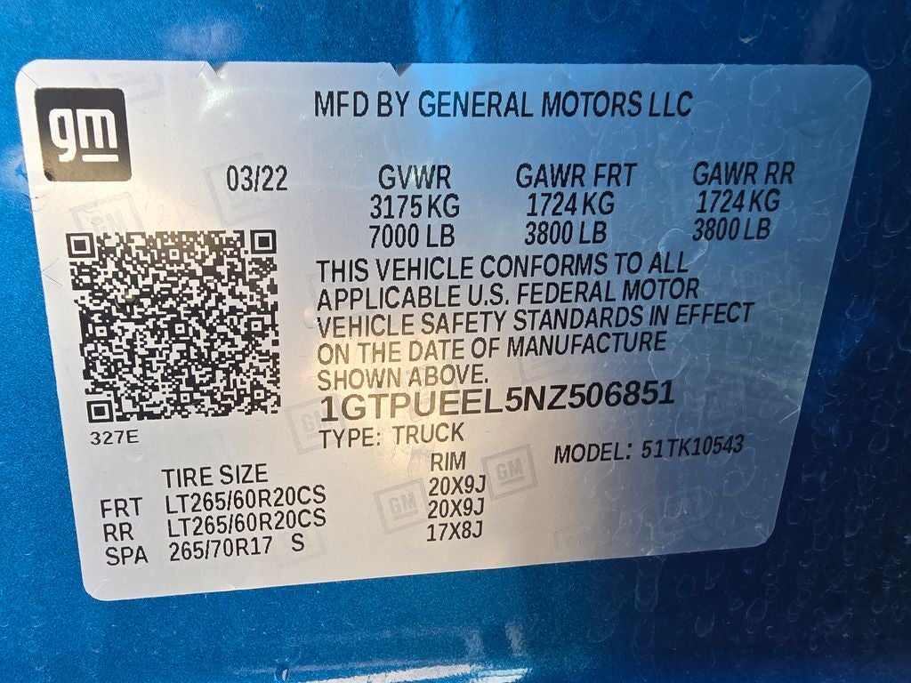 2022 GMC Sierra 1500 AT4