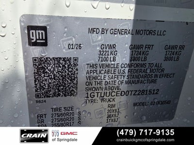 2026 GMC Sierra 1500 Elevation Premium Package X31