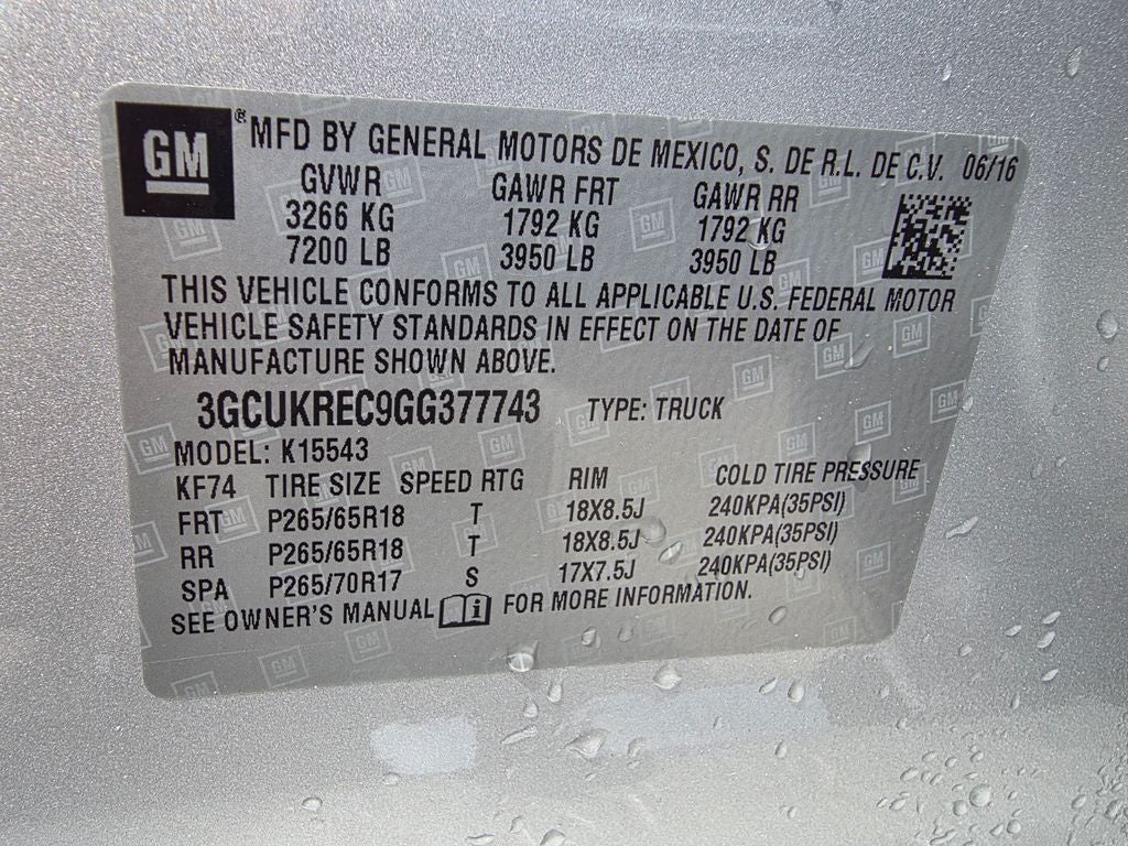 2016 Chevrolet Silverado 1500 LT LT2