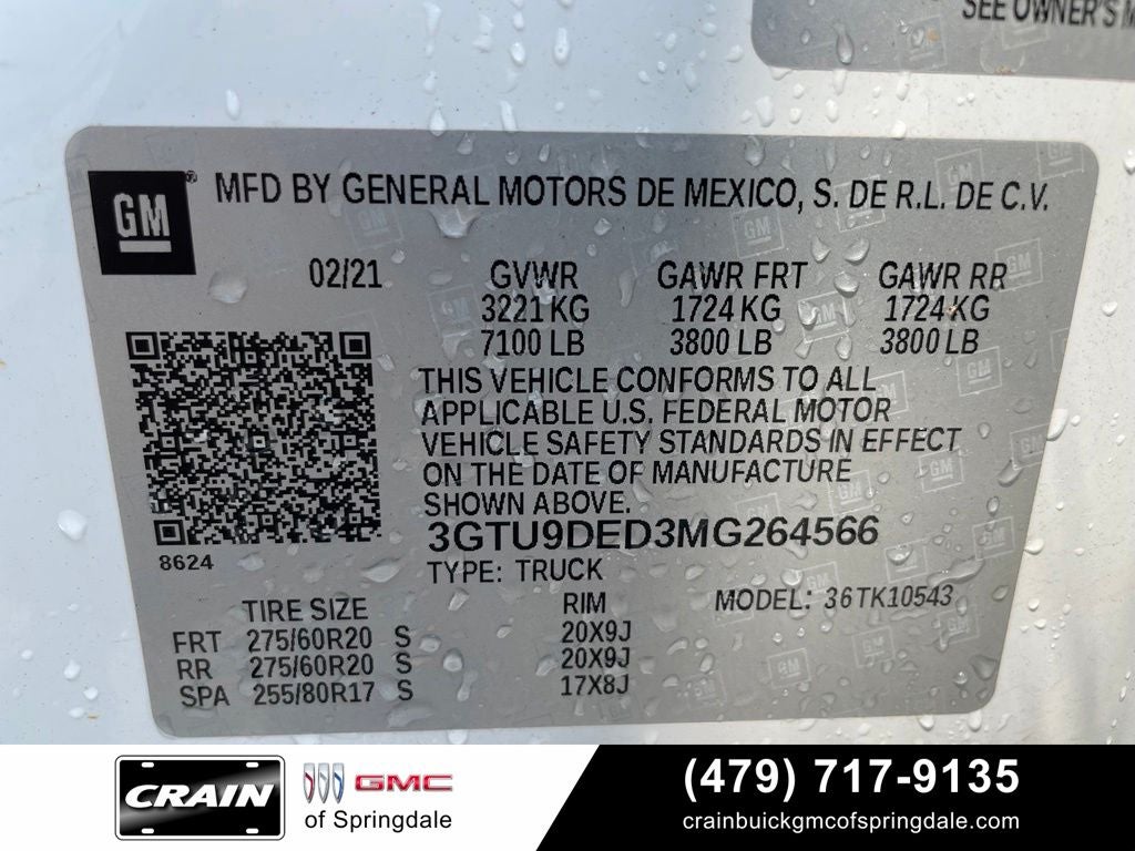 2021 GMC Sierra 1500 SLT Premium Plus Package
