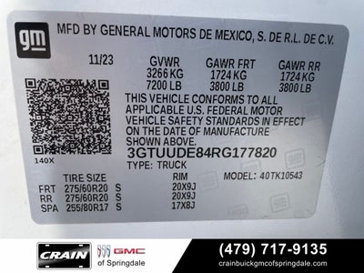2024 GMC Sierra 1500 SLT Premium Plus Package