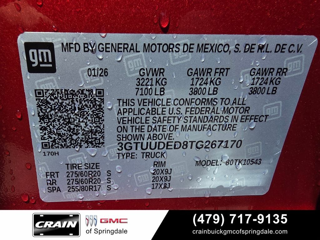 2026 GMC Sierra 1500 SLT Premium Plus Package