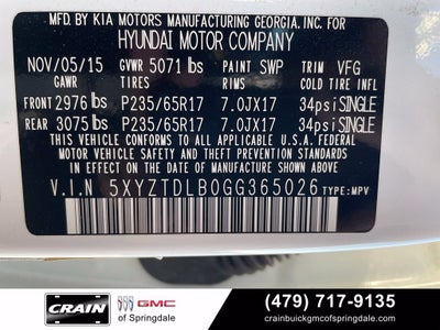 2016 Hyundai SANTA FE SPORT 2.4 Base