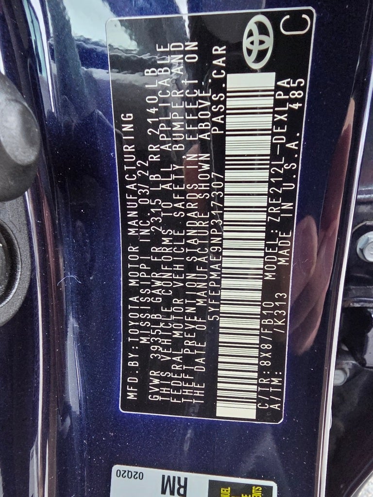 2022 Toyota Corolla LE