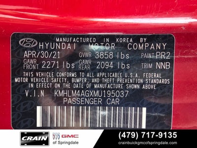 2021 Hyundai ELANTRA SEL