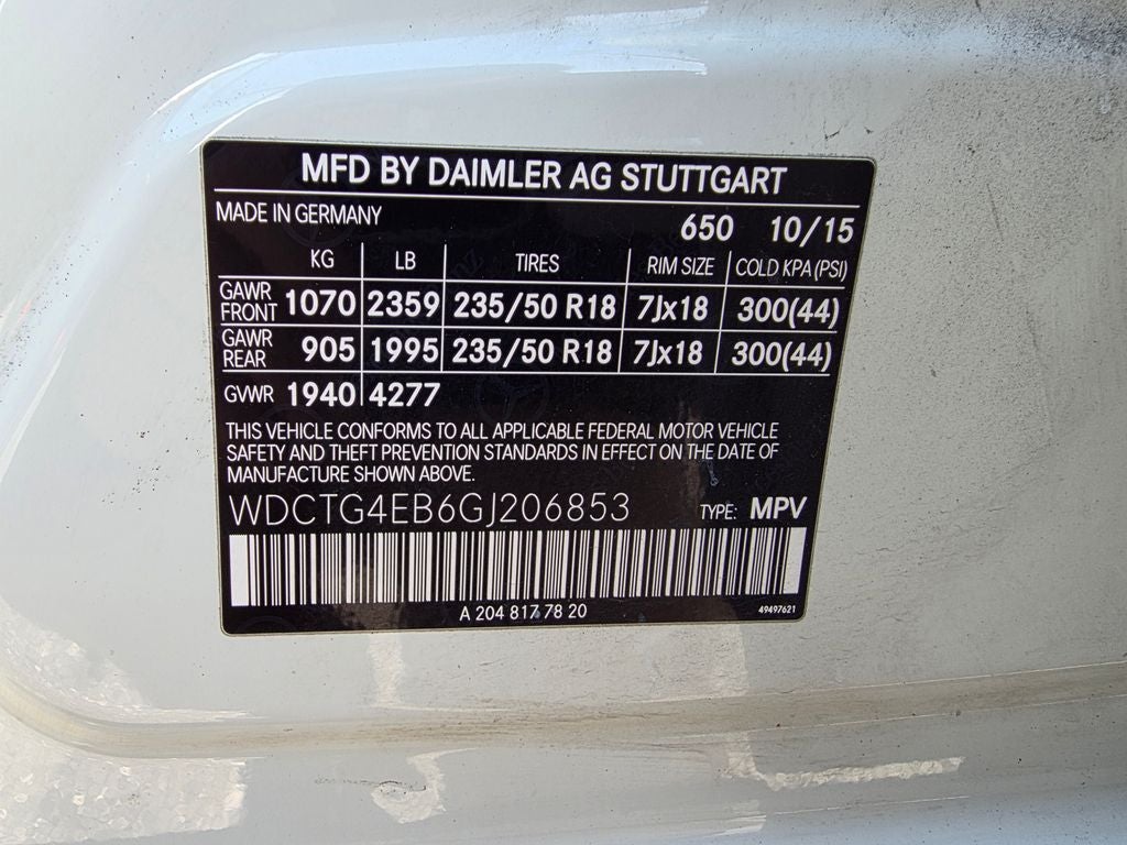 2016 Mercedes-Benz GLA GLA 250