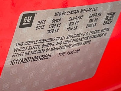 2016 Chevrolet Corvette Stingray 1LT