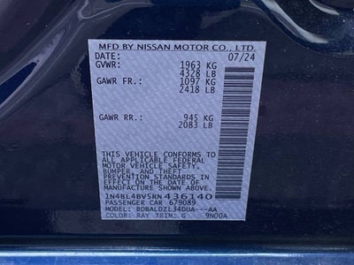 2024 Nissan Altima 2.5 S