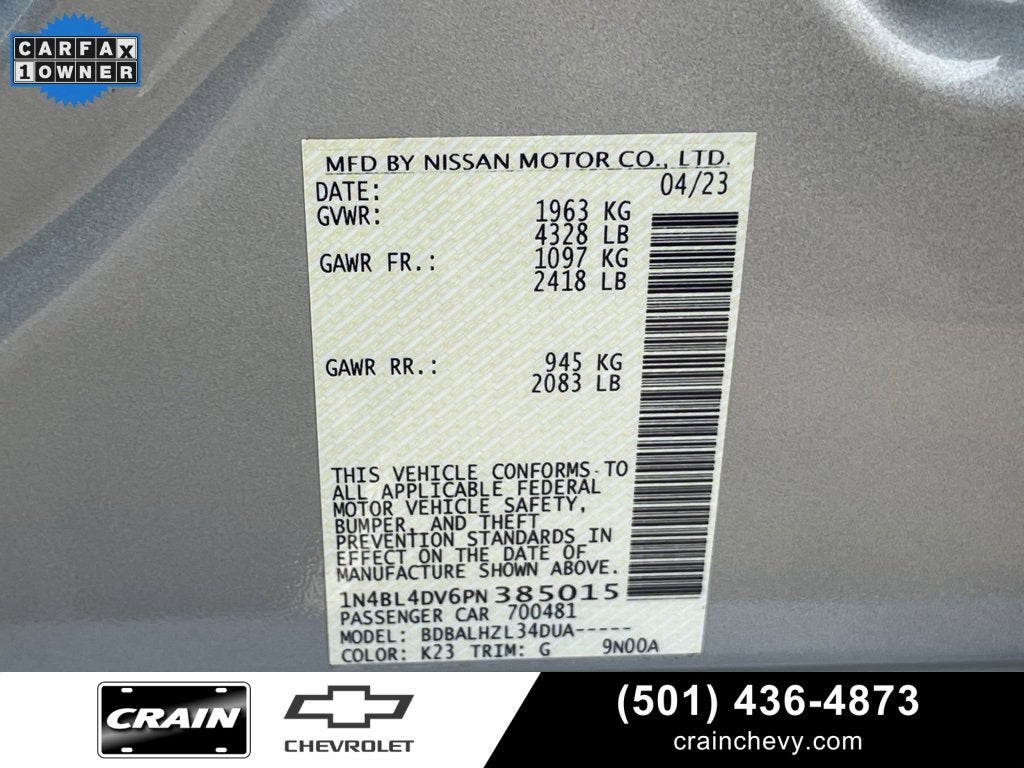 2023 Nissan Altima 2.5 SV