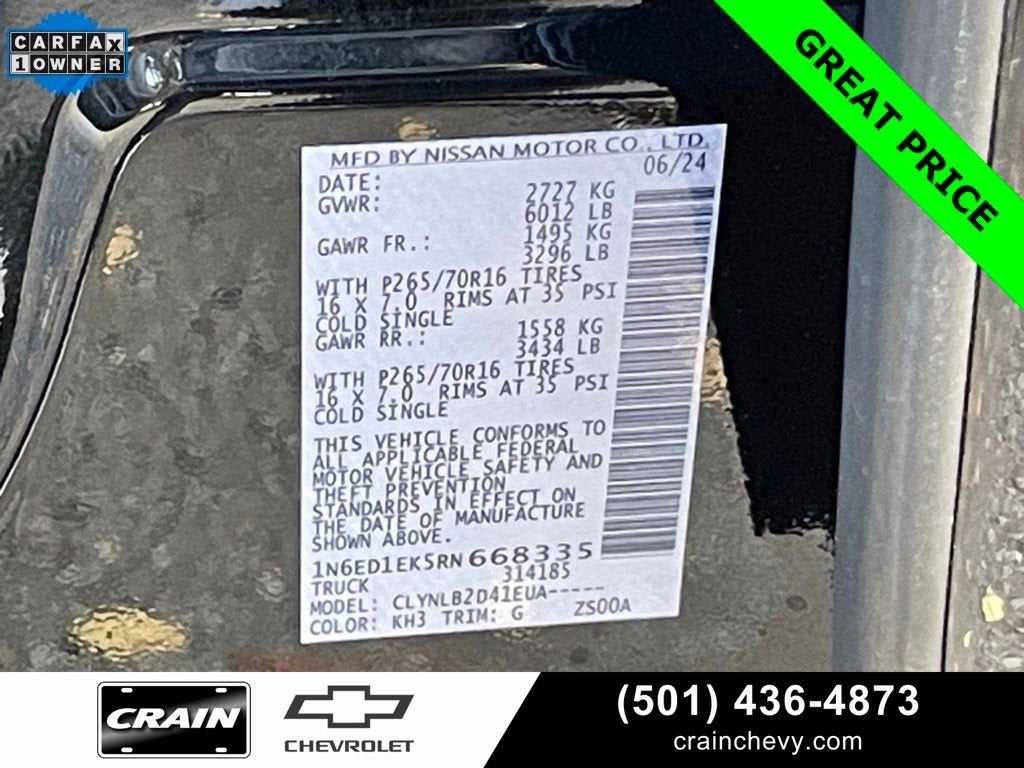 2024 Nissan Frontier SV