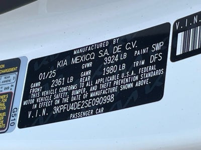 2025 Kia K4 EX