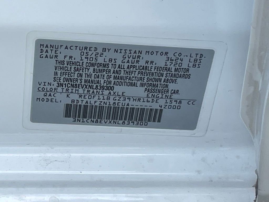 2022 Nissan Versa SV