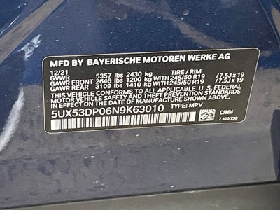 2022 BMW X3 xDrive30i